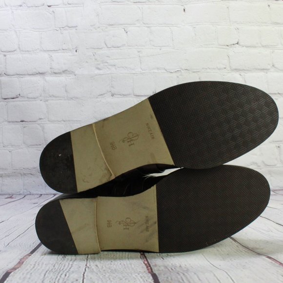 Cole Haan Brown Leather Side Zip Buckled Knee High Boots Size 9.5 B - Picture 12 of 12